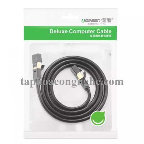 Ugreen 11229 0.5M màu Đen Cáp mạng LAN CAT7 STP chống nhiễu NW107 30011229